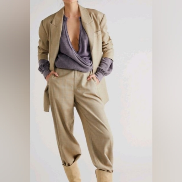 Free People🔖NWT Anyway Tee|Longsleeve| Fallen Fig - Picture 3 of 5